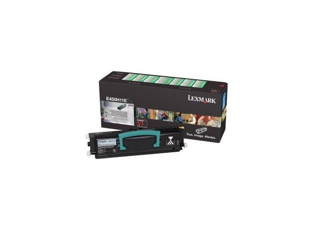 Toner Lexmark E450H11E sort 